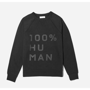Everlane 100% Human pullover Cotton sweatshirt size Small NEW